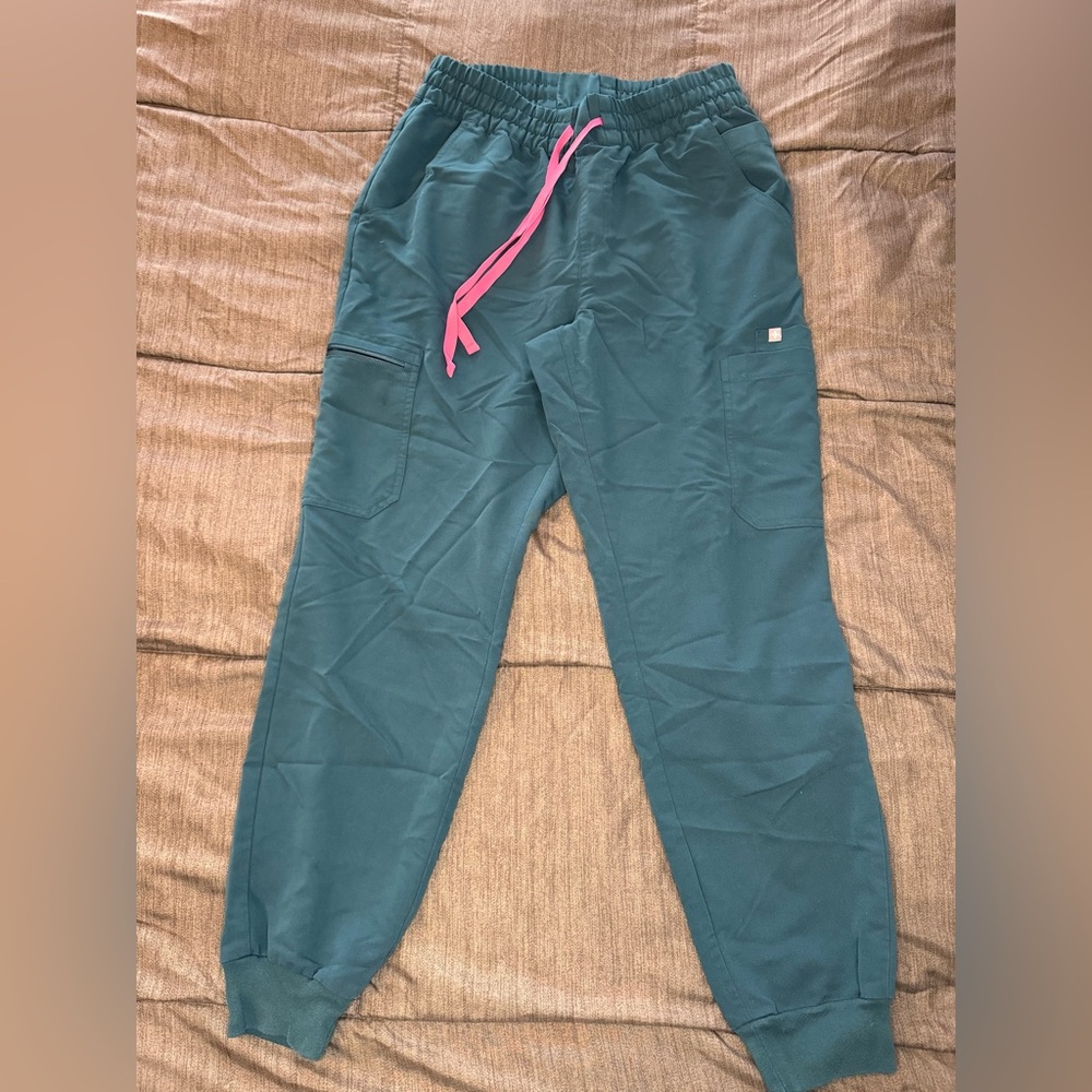 Figs Women's Caribbean Blue High Waisted Uman Relaxed - Jogger medium